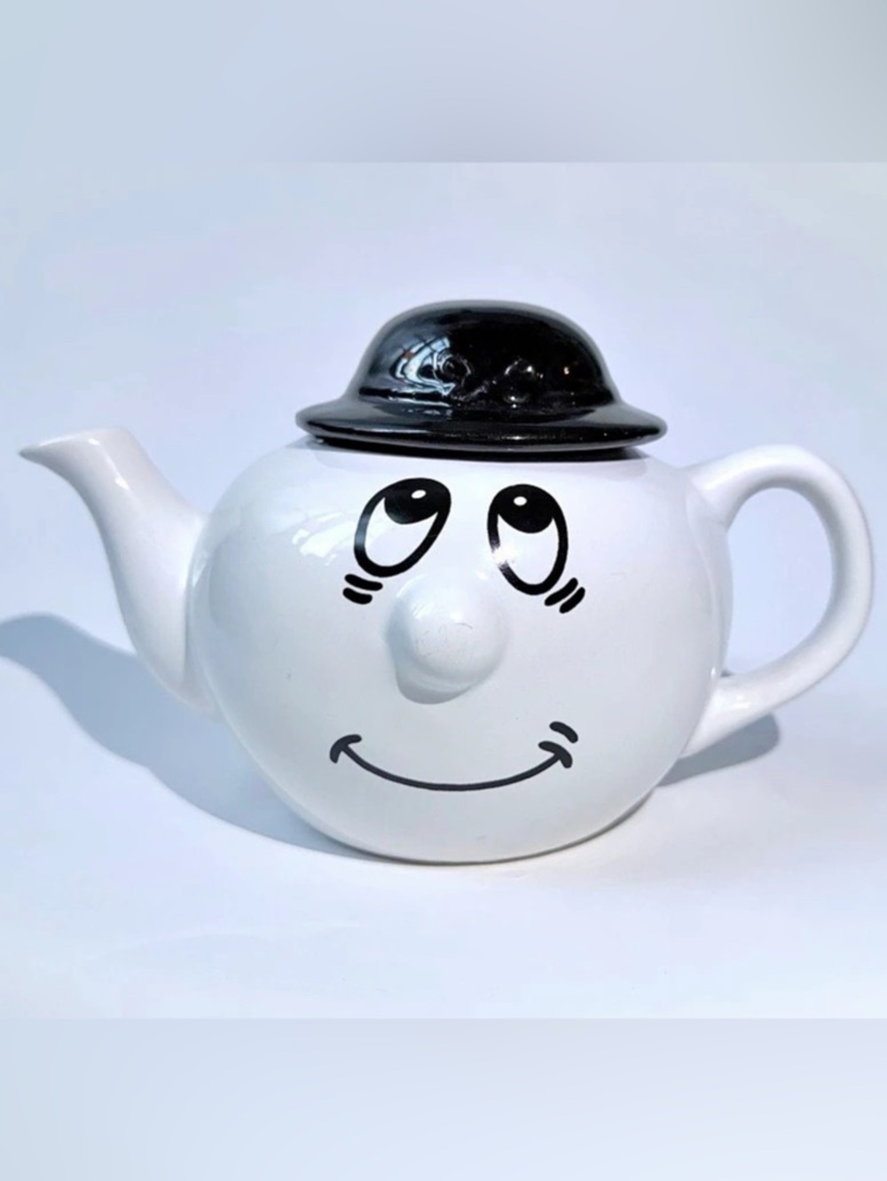 1990s Anthropomorphic Ceramic Face Teapot